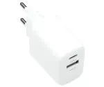 USB C+A Ladegerät/Netzteil 20W, Power Delivery + QC 3.0, weiß